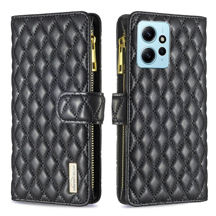 Diamond Lattice Zipper Wallet Leather Flip Phone Case