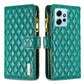 Diamond Lattice Zipper Wallet Leather Flip Phone Case