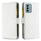 Diamond Lattice Zipper Wallet Leather Flip Phone Case