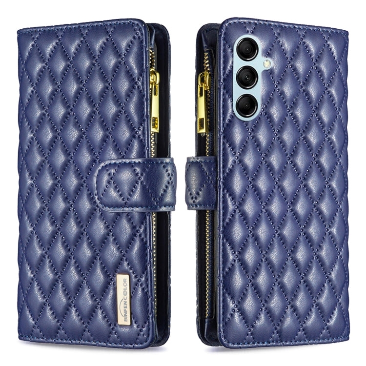 Diamond Lattice Zipper Wallet Leather Flip Phone Case