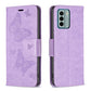 Two Butterflies Embossing Leather Phone Case