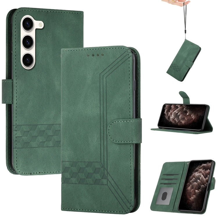 Cubic Skin Feel Flip Leather Phone Case