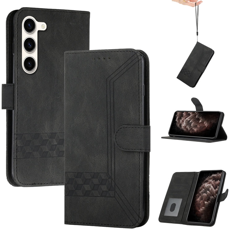 Cubic Skin Feel Flip Leather Phone Case