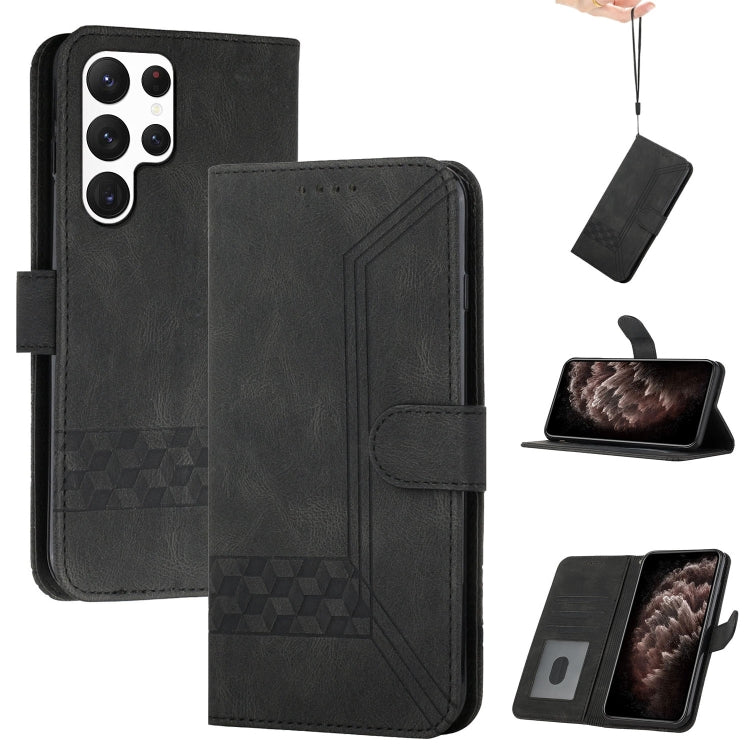 Cubic Skin Feel Flip Leather Phone Case