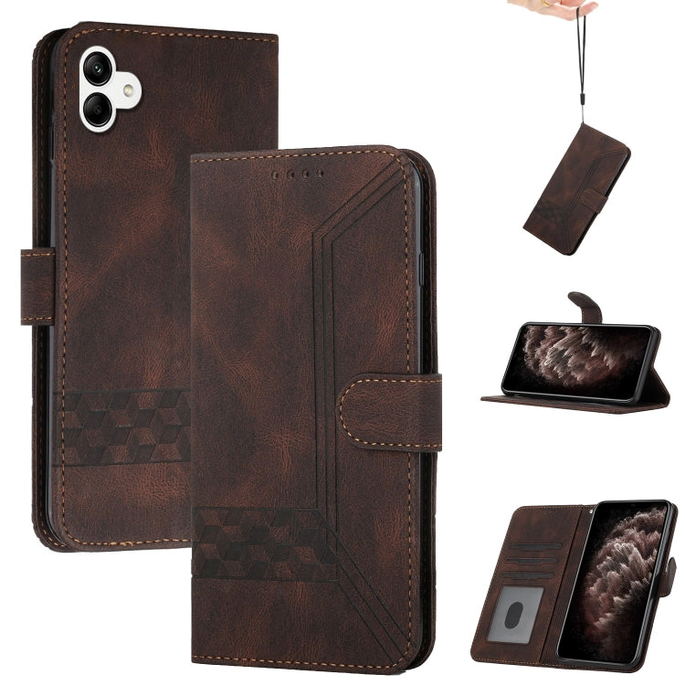 Cubic Skin Feel Flip Leather Phone Case