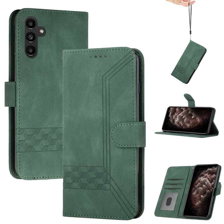 Cubic Skin Feel Flip Leather Phone Case