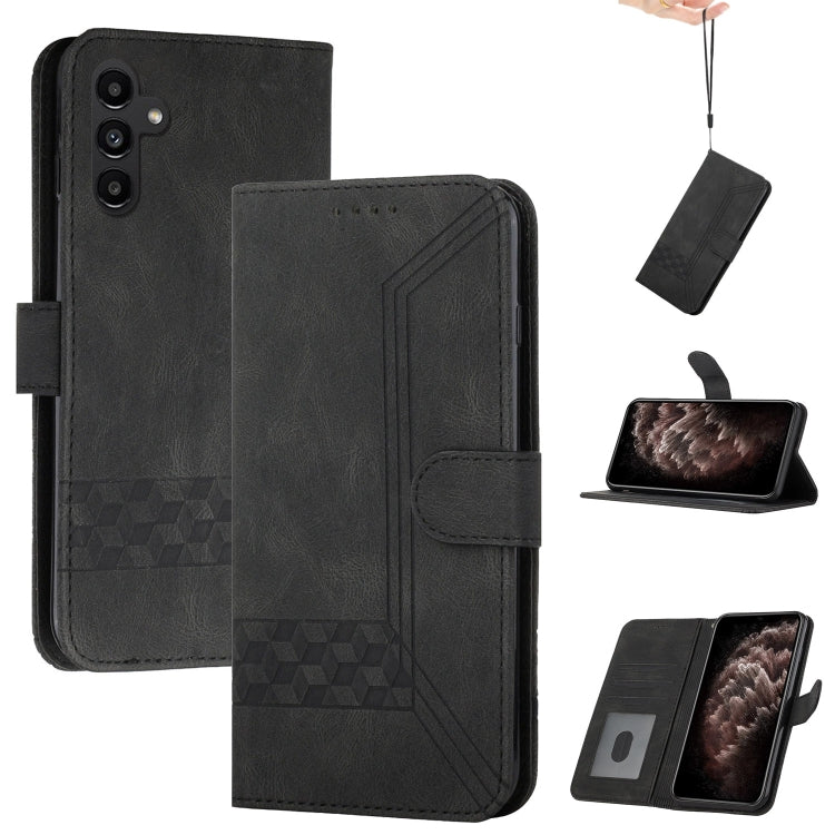 Cubic Skin Feel Flip Leather Phone Case