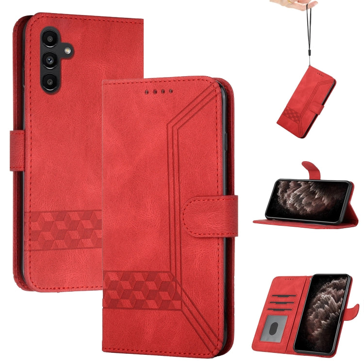 Cubic Skin Feel Flip Leather Phone Case