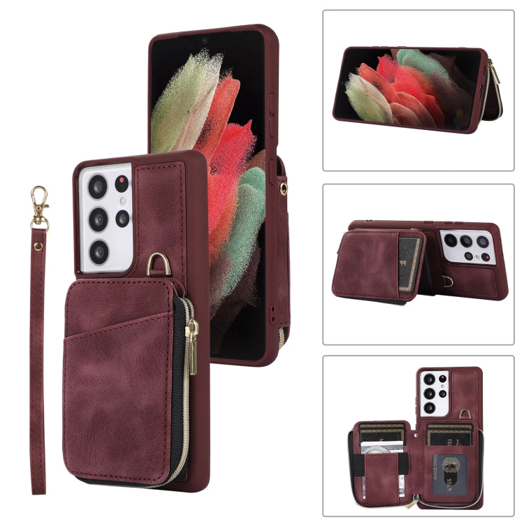 Zipper Card Bag Back Cover Phone Case