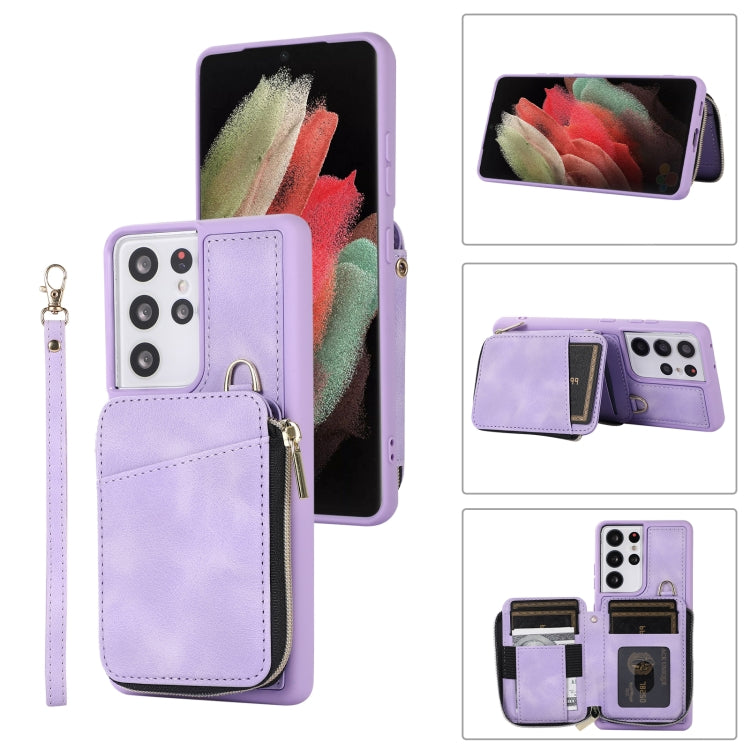 Zipper Card Bag Back Cover Phone Case