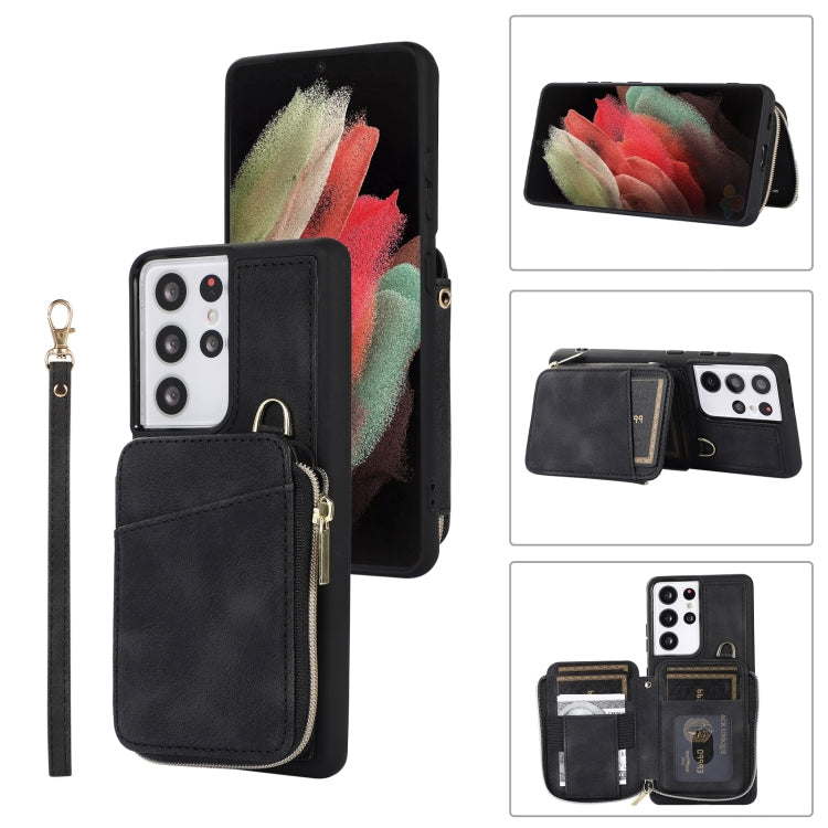 Zipper Card Bag Back Cover Phone Case
