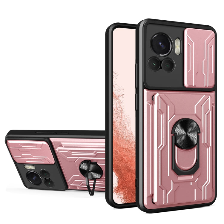 Sliding Camshield TPU+PC Phone Case with Card Slot