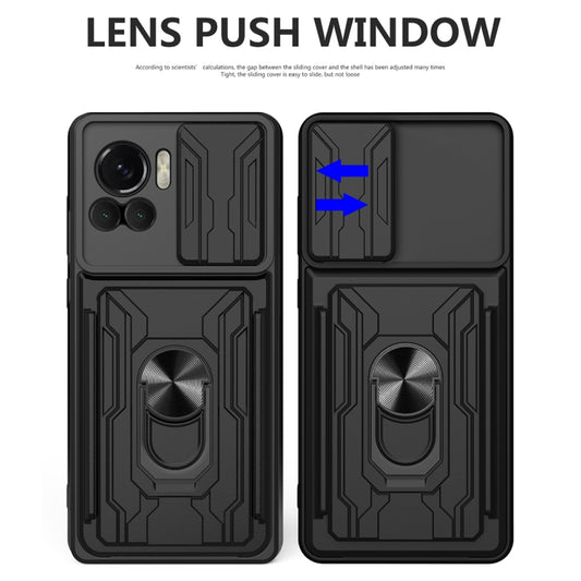 Sliding Camshield TPU+PC Phone Case with Card Slot