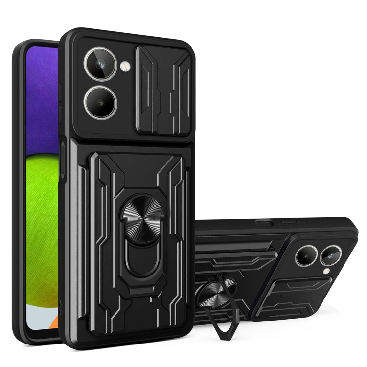 Sliding Camshield TPU+PC Phone Case with Card Slot