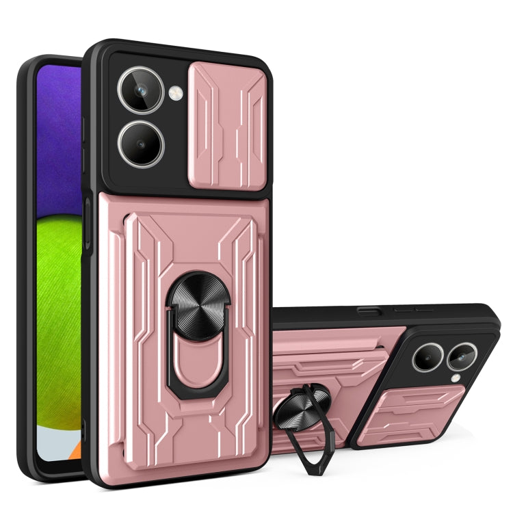 Sliding Camshield TPU+PC Phone Case with Card Slot