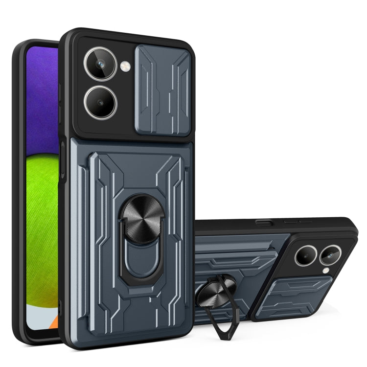Sliding Camshield TPU+PC Phone Case with Card Slot