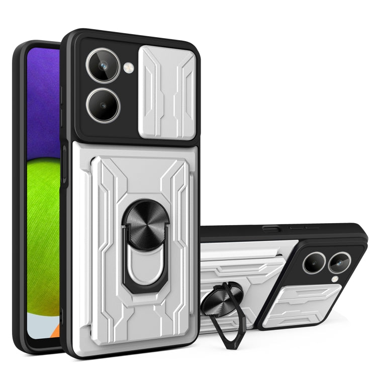 Sliding Camshield TPU+PC Phone Case with Card Slot