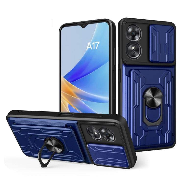 Sliding Camshield TPU+PC Phone Case with Card Slot