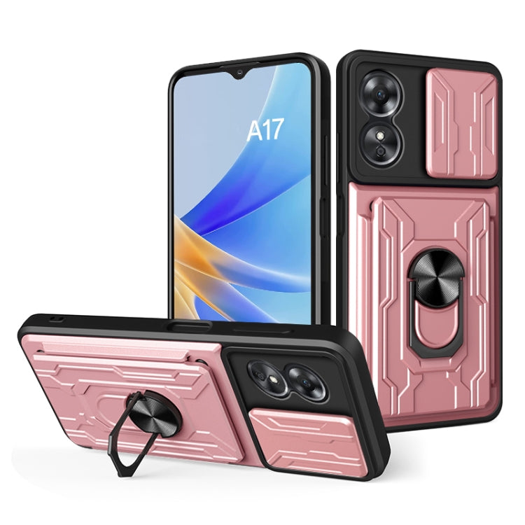 Sliding Camshield TPU+PC Phone Case with Card Slot