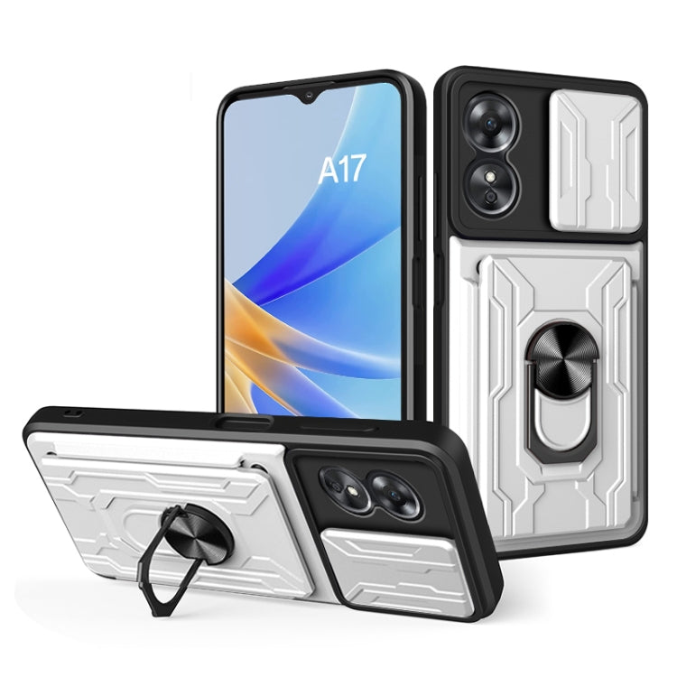 Sliding Camshield TPU+PC Phone Case with Card Slot