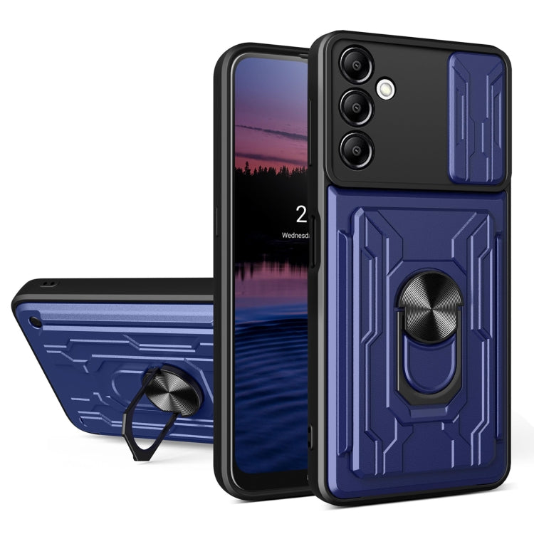 Sliding Camshield TPU+PC Phone Case with Card Slot