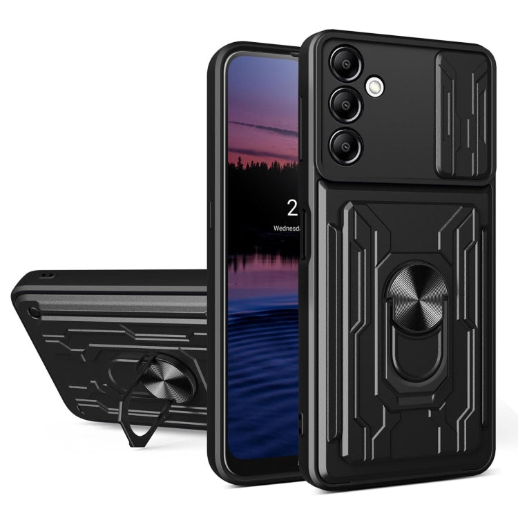 Sliding Camshield TPU+PC Phone Case with Card Slot