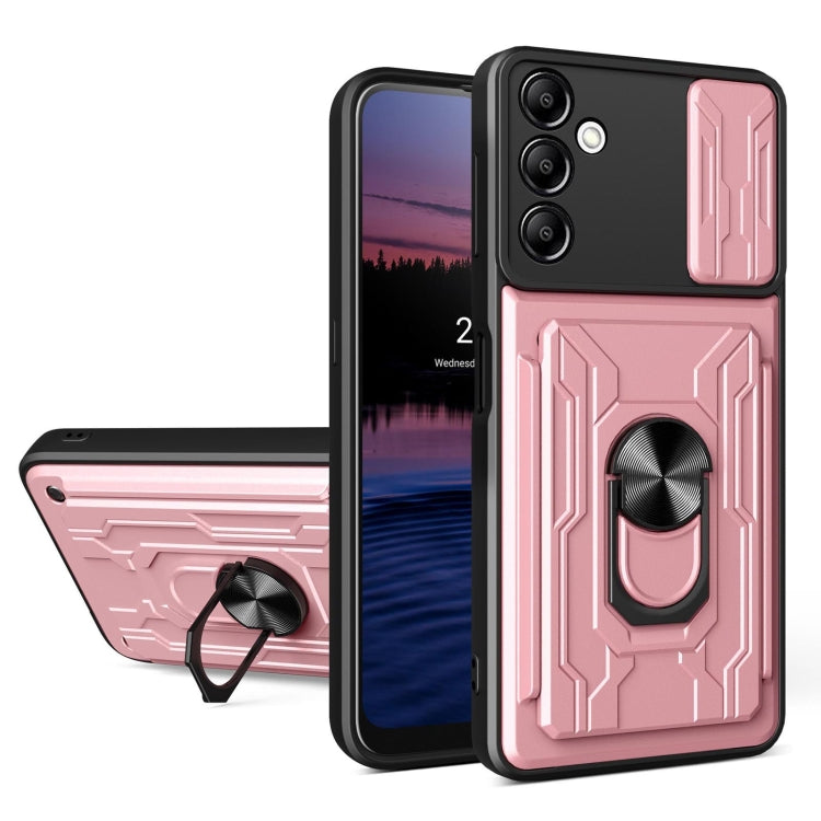 Sliding Camshield TPU+PC Phone Case with Card Slot