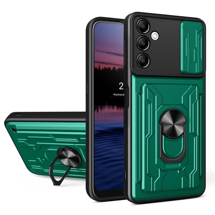 Sliding Camshield TPU+PC Phone Case with Card Slot