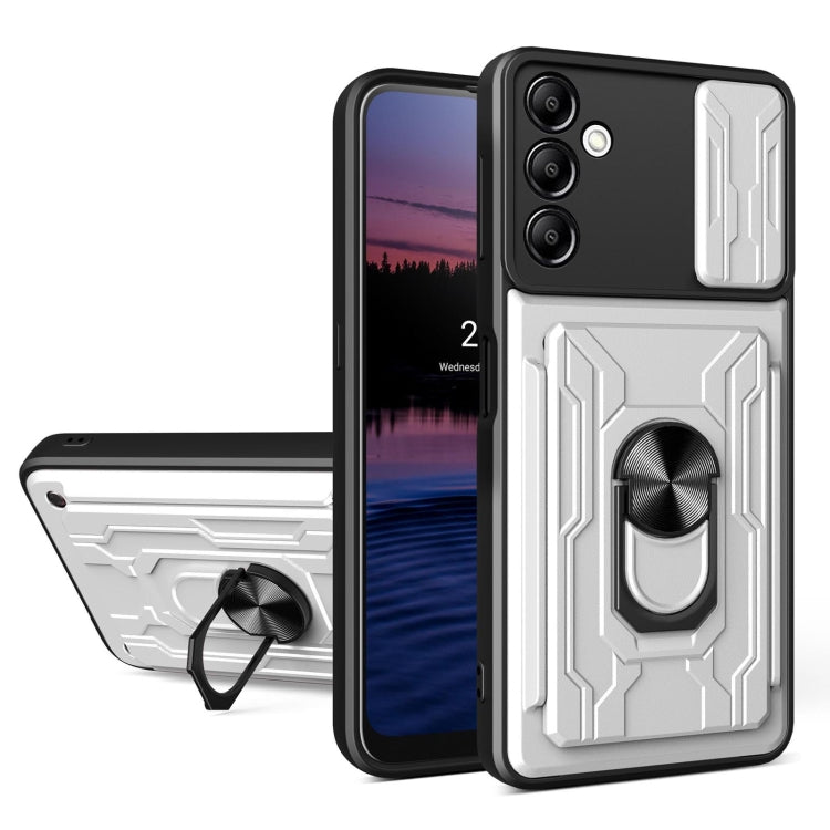 Sliding Camshield TPU+PC Phone Case with Card Slot