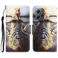 Colored Drawing Leather Phone Case