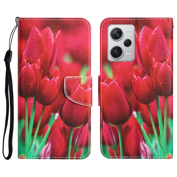 Colored Drawing Leather Phone Case