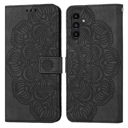 Mandala Embossed Flip Leather Phone Case