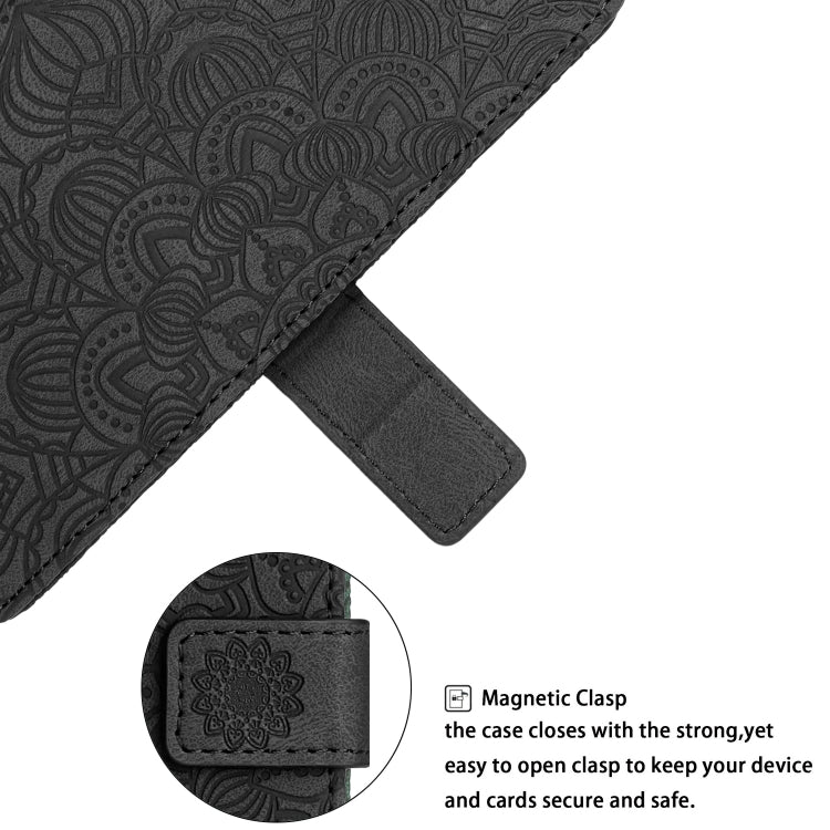 Mandala Embossed Flip Leather Phone Case