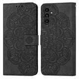 Mandala Embossed Flip Leather Phone Case