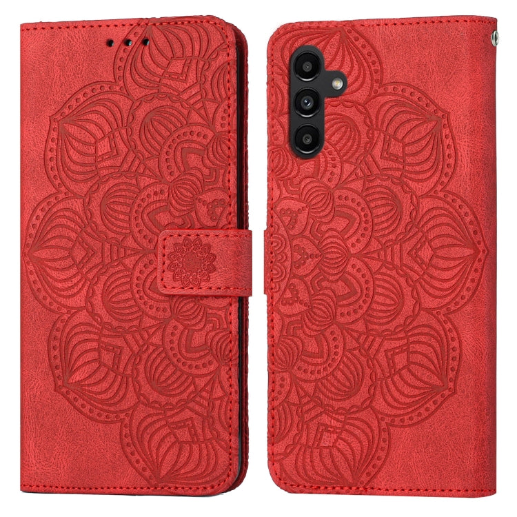 Mandala Embossed Flip Leather Phone Case
