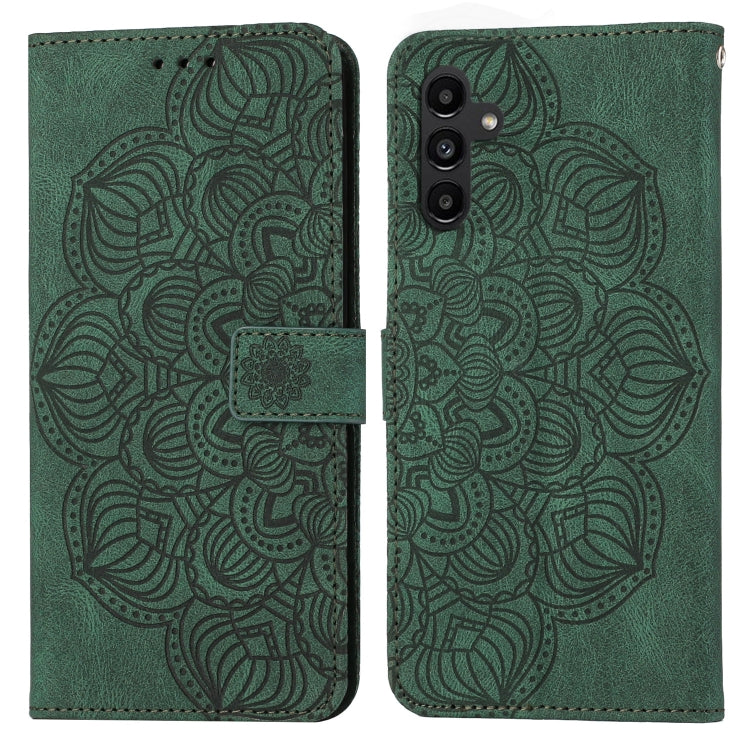 Mandala Embossed Flip Leather Phone Case