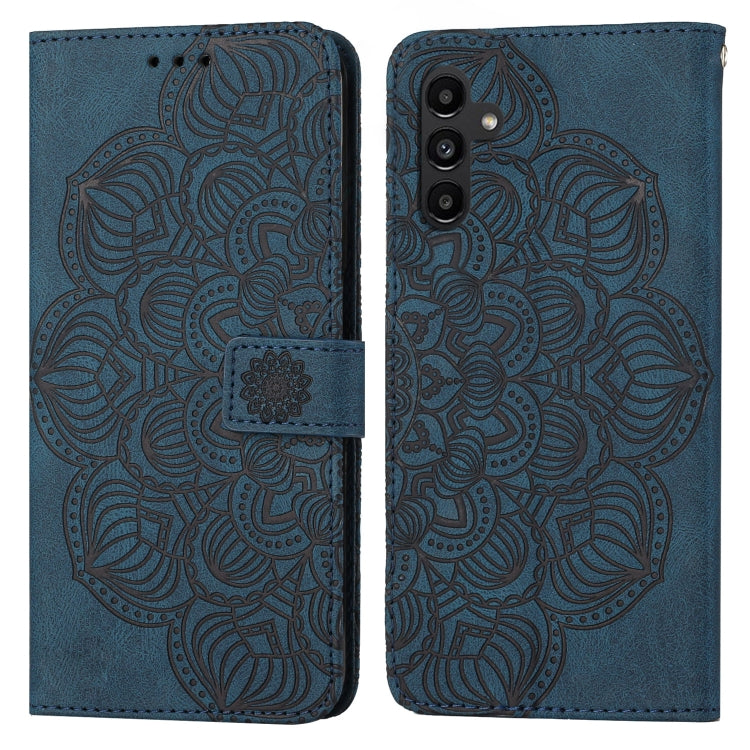 Mandala Embossed Flip Leather Phone Case
