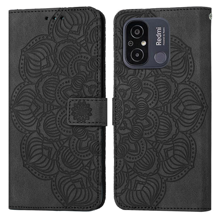 Mandala Embossed Flip Leather Phone Case