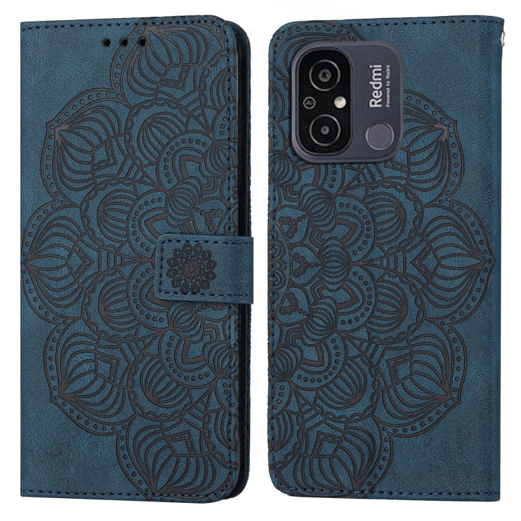 Mandala Embossed Flip Leather Phone Case