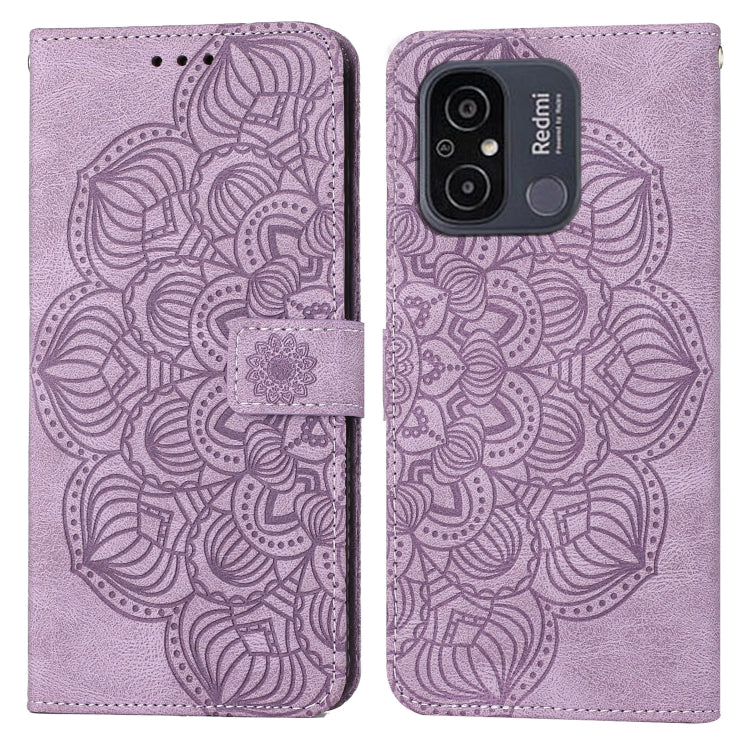 Mandala Embossed Flip Leather Phone Case