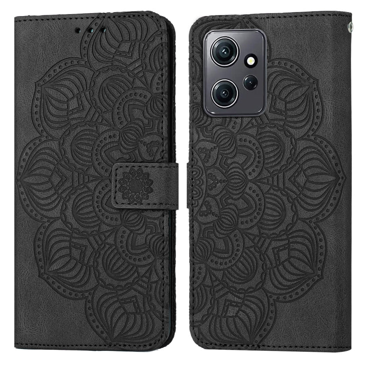 Mandala Embossed Flip Leather Phone Case