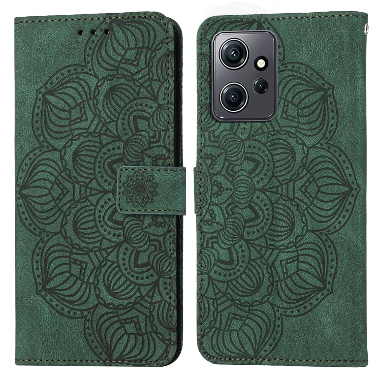 Mandala Embossed Flip Leather Phone Case