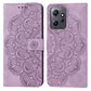 Mandala Embossed Flip Leather Phone Case