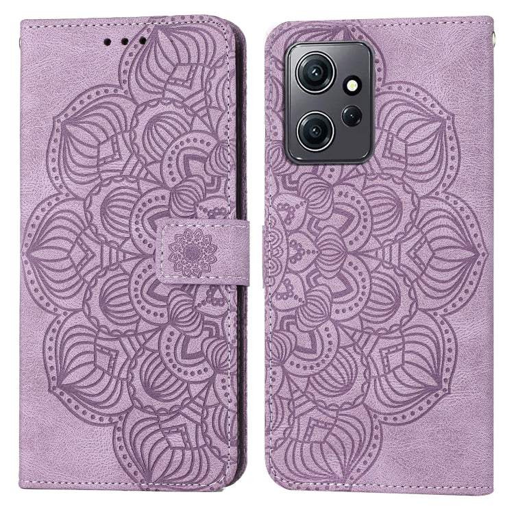 Mandala Embossed Flip Leather Phone Case