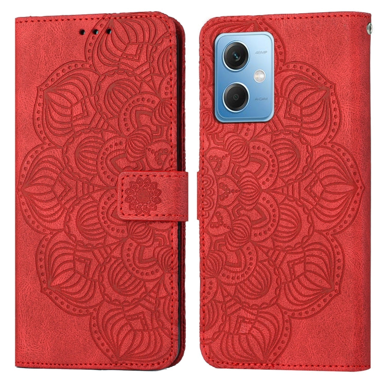 Mandala Embossed Flip Leather Phone Case
