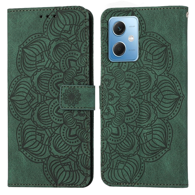 Mandala Embossed Flip Leather Phone Case