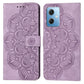 Mandala Embossed Flip Leather Phone Case
