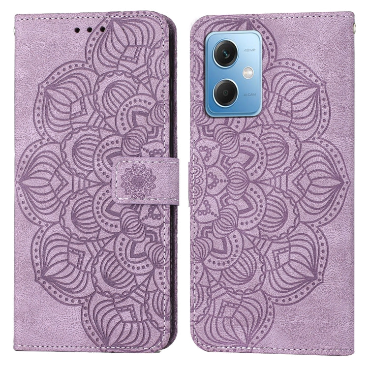 Mandala Embossed Flip Leather Phone Case