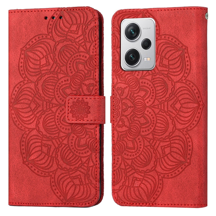 Mandala Embossed Flip Leather Phone Case