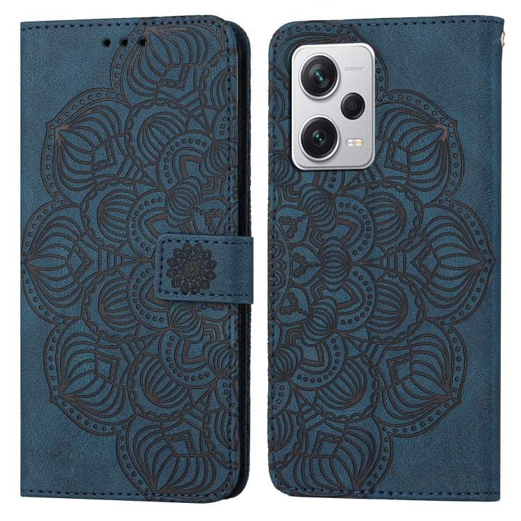 Mandala Embossed Flip Leather Phone Case